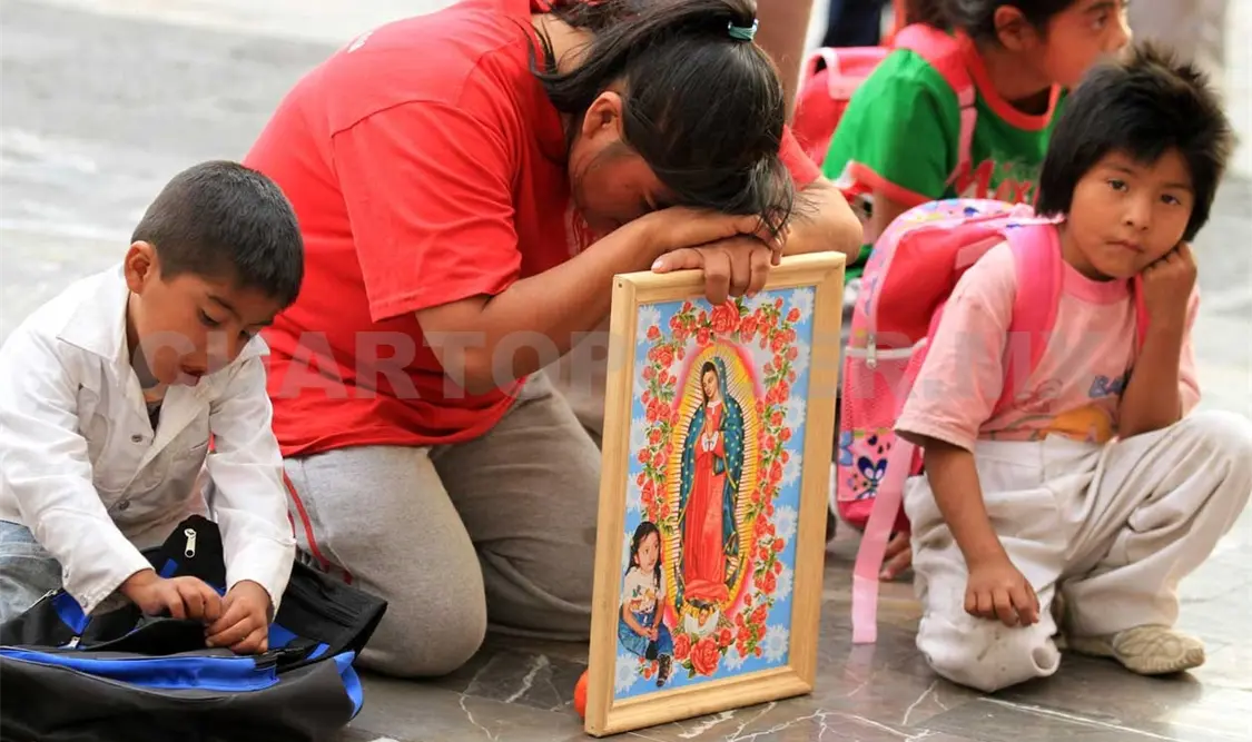 Iniciaron las peregrinaciones a la Virgen de Guadalupe. CP