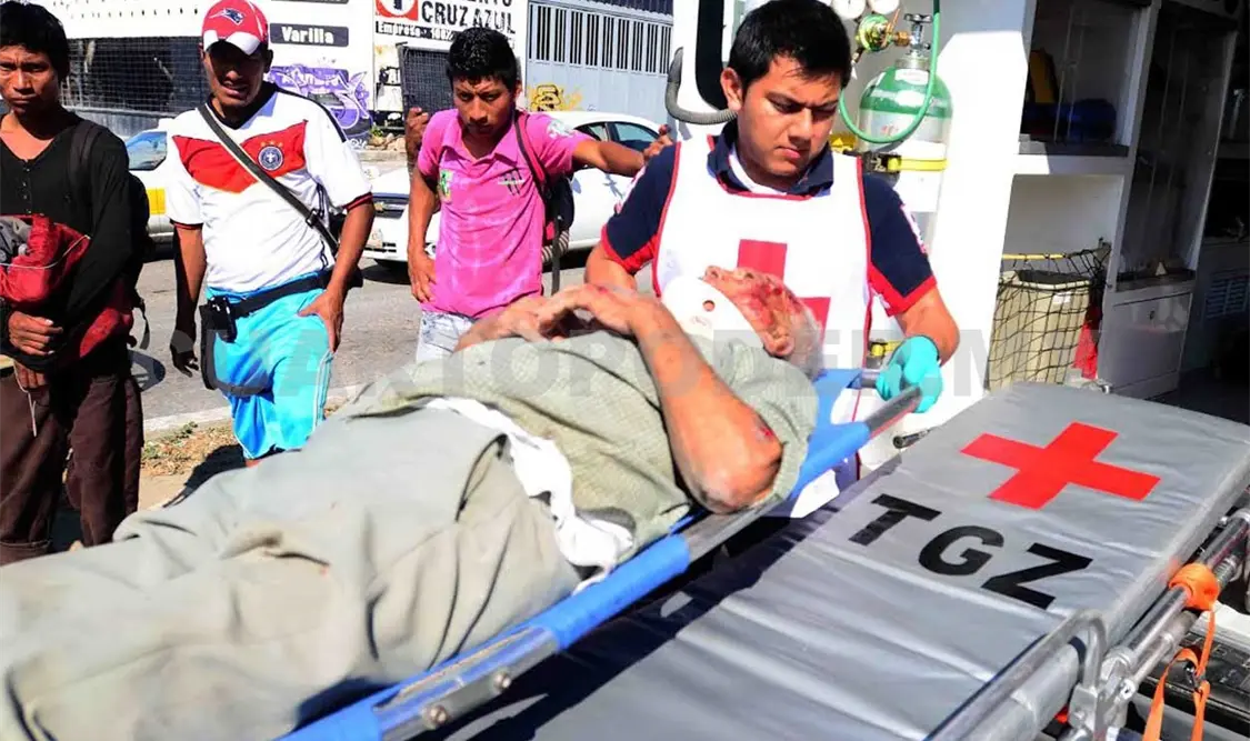 Un anciano fue atropellado en la carretera Tuxtla-Chiapa por un vehículo cuyo conductor se dio a la fuga. A. Alegría / CP