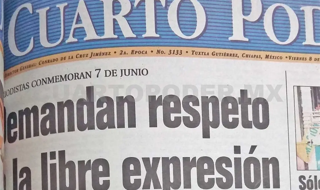 siniestro pasado: Respeto a la libre expresión, exigen periodistas