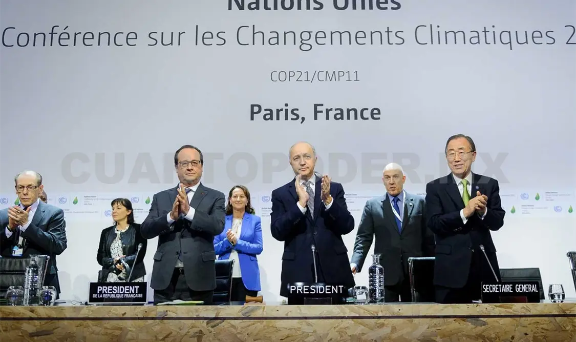 La COP21 celebró la aprobación del Acuerdo de París, con el que se crea un marco de lucha contra el cambio climático. Notimex