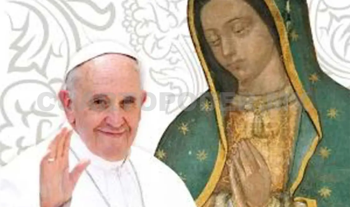 Francisco se salió de su discurso preparado y, con una breve frase, confirmó su visita al Tepeyac. AP