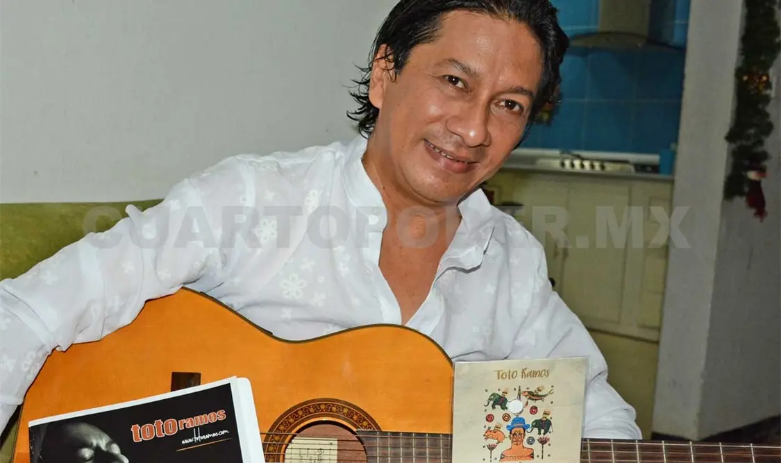 Toto Ramos, cantautor chiapanecos. Darwin Mendoza / CP