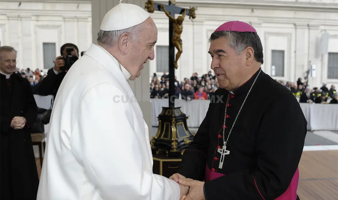 Encuentro del Papa Francisco con Mons. Felipe Arizmendi Esquivel