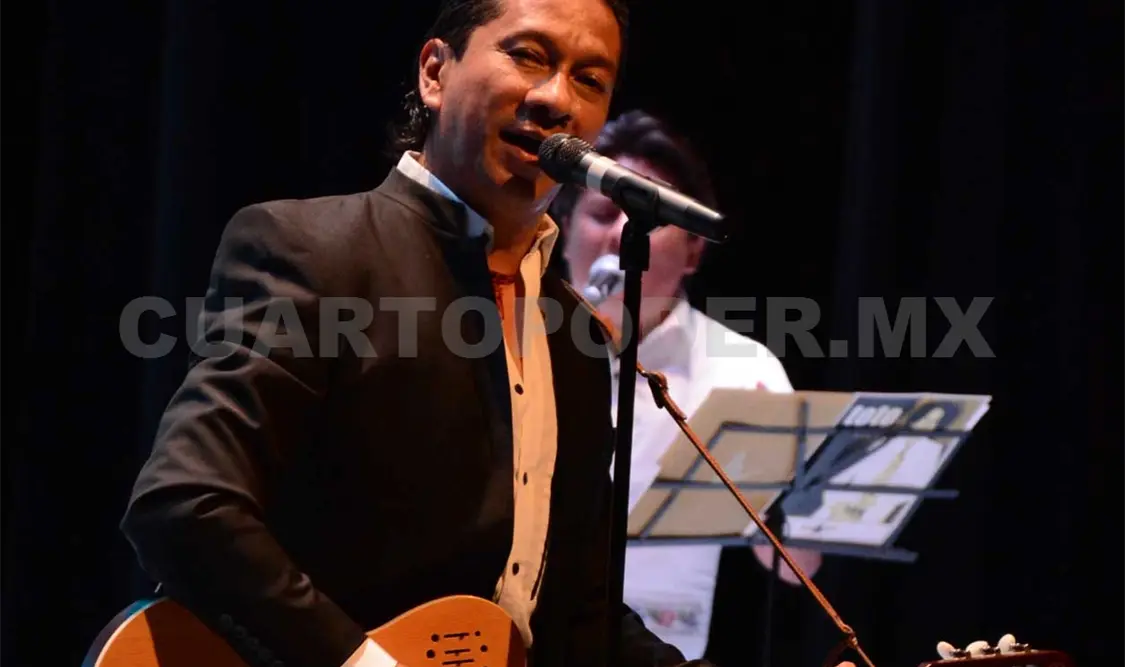 Toto Ramos en la presentación de Ladino. Darwin Mendoza