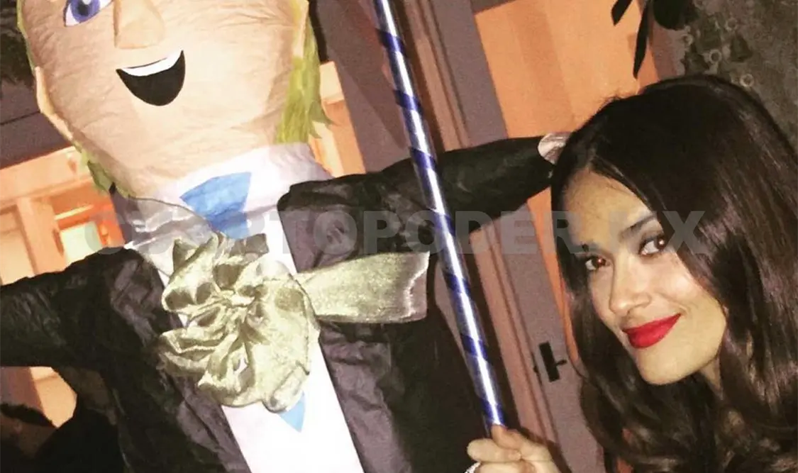 Salma Hayek dará “paliza” a Donald Trump
