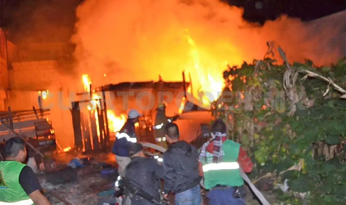 Consume incendio una vivienda