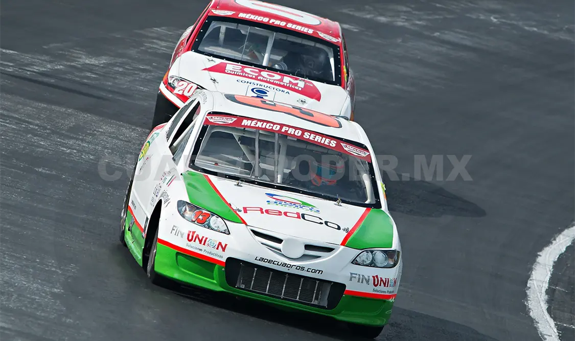 Alán Stefano debutó un 12 de abril del 2015 en el Súper Ovalo de San Luis Potosí, obteniendo un quinto lugar. Cortesía