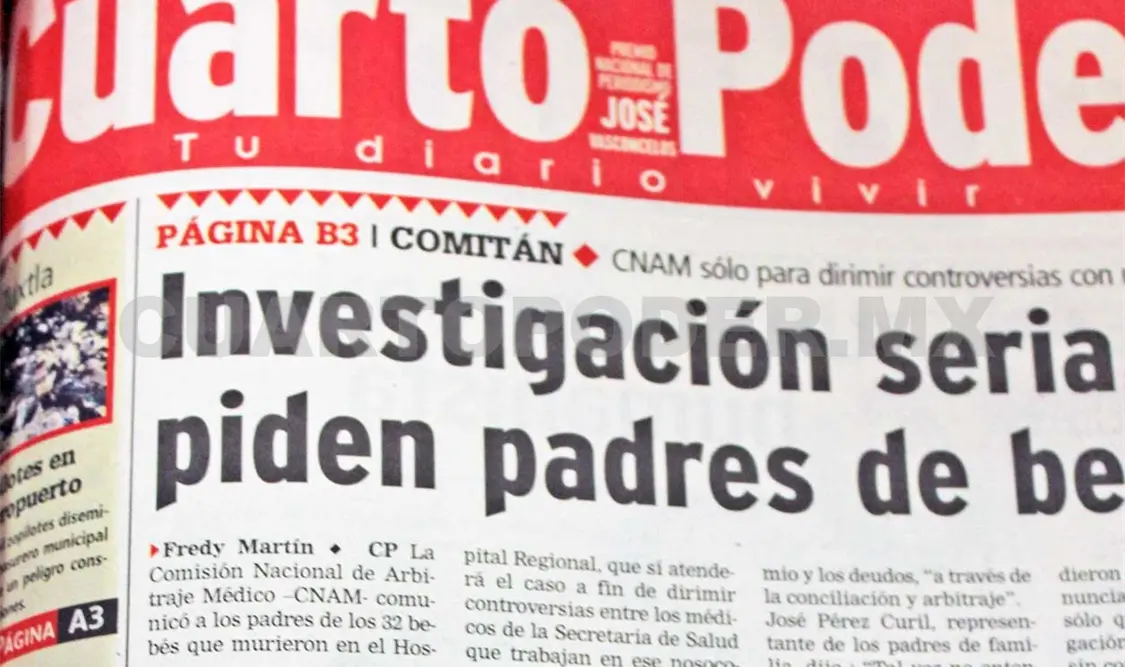 Siniestro pasado: La CNAM atenderá caso de bebés muertos
