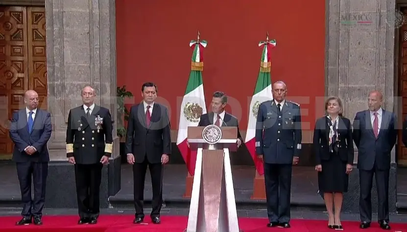 Mensaje a la Nación del presidente Peña Nieto desde Palacio Nacional. CP