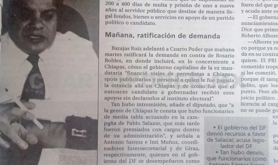 Siniestro pasado: Debe PGR citar a Pablo Salazar