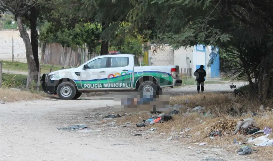 Crimen cerca del fraccionamiento Maya