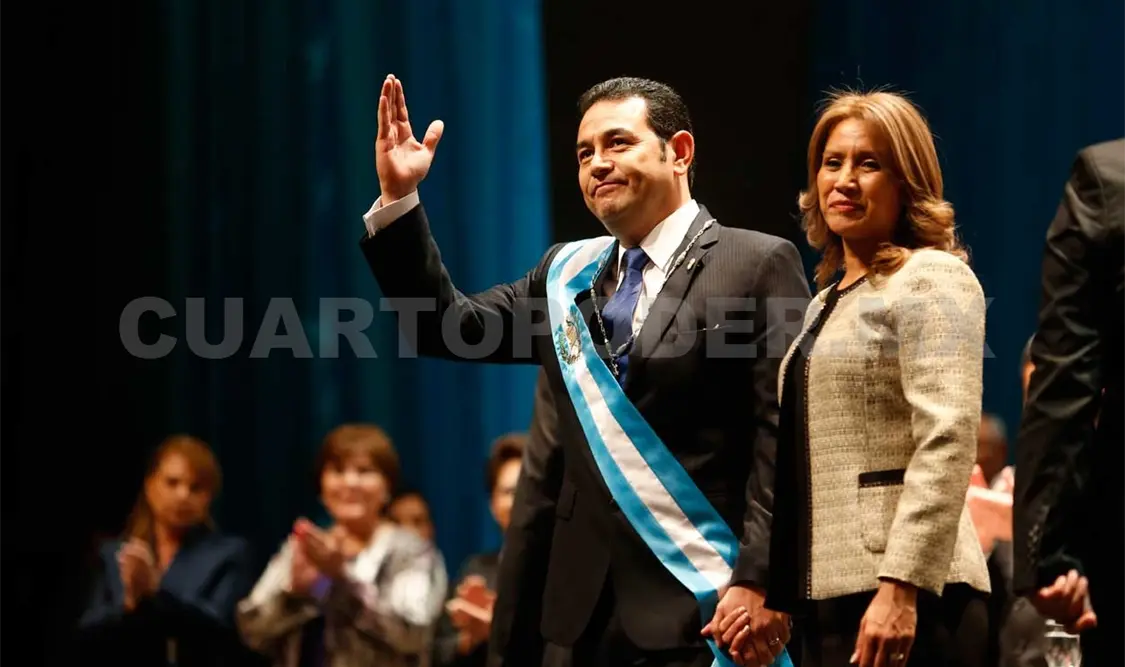 Toma Morales posesión en Presidencia de Guatemala