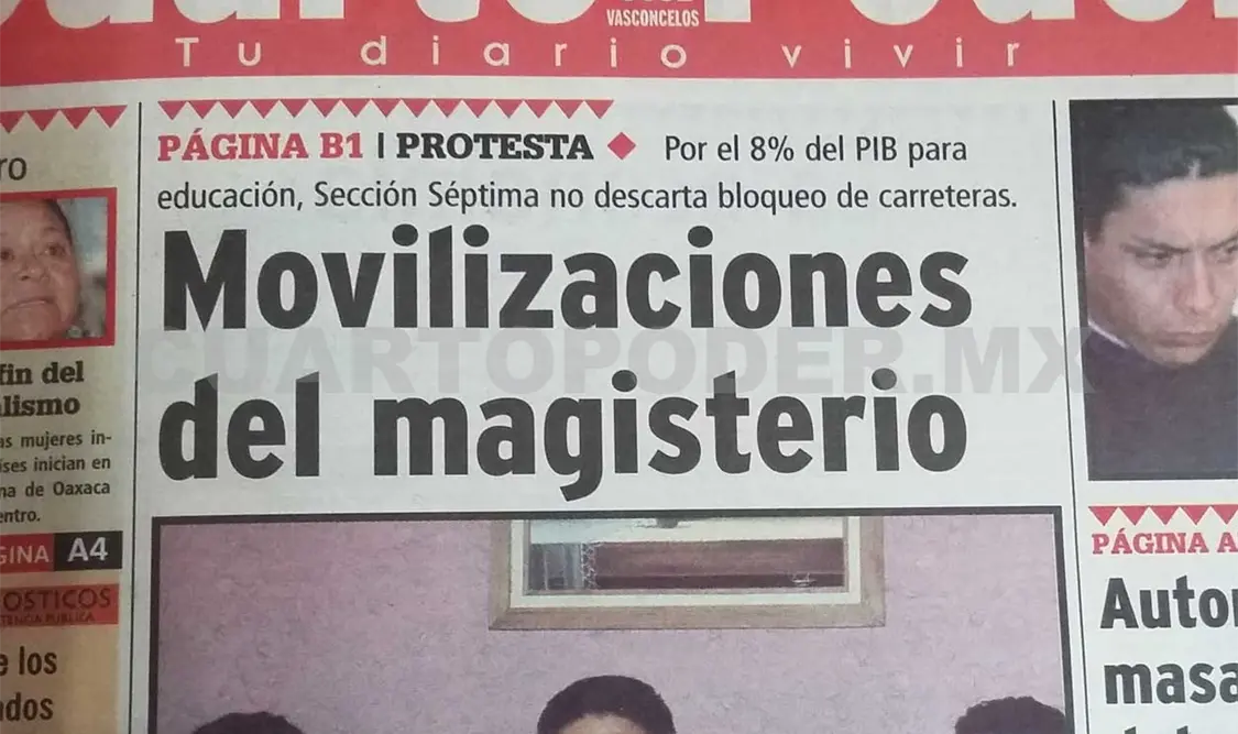 Aspecto de la portada publicada el 2 de diciembre del 2002. CP