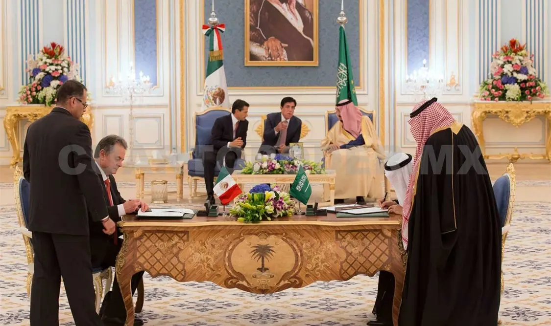 Firman México y Arabia Saudita 11 acuerdos
