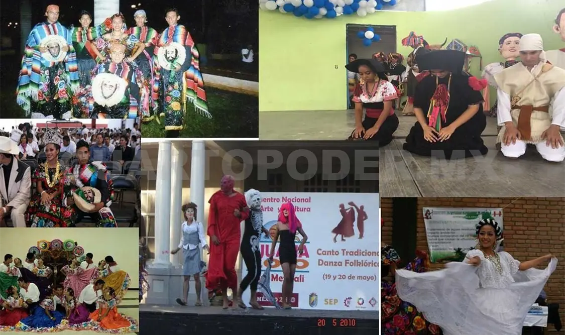 Grupo de danza presente en el Festival Enoch Cancino Casaonda. Cortesía