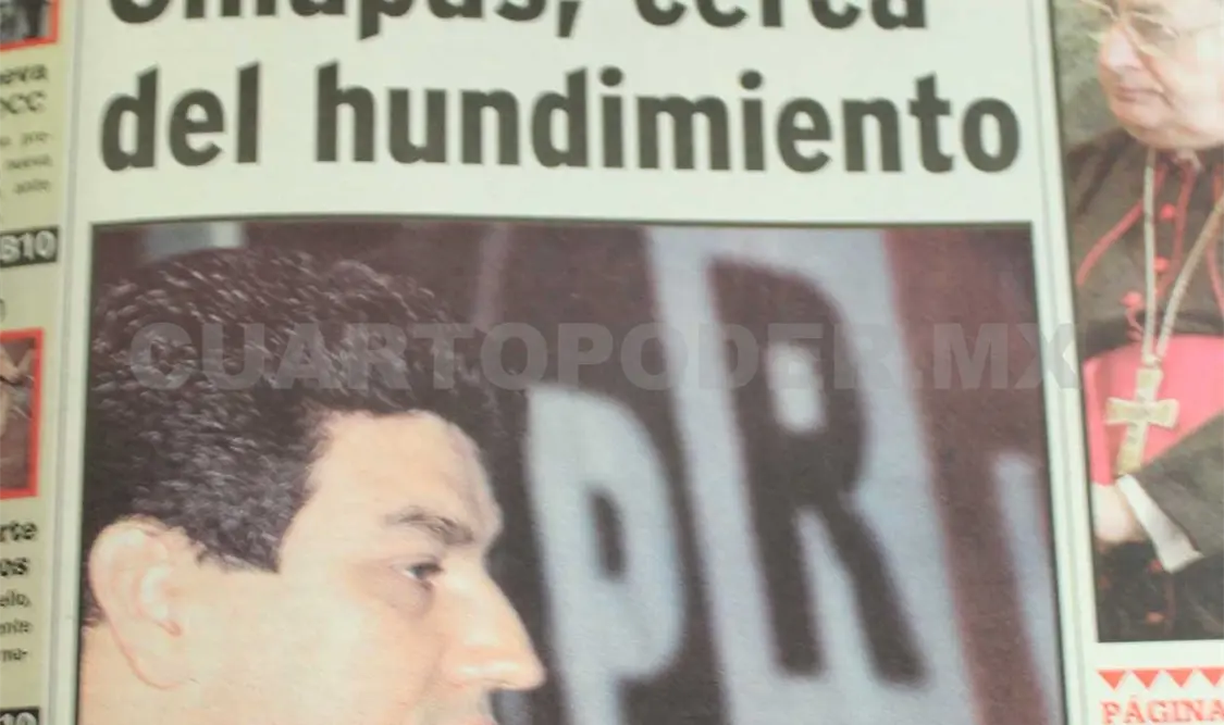 Portada publicada el lunes 10 de febrero del 2003. CP