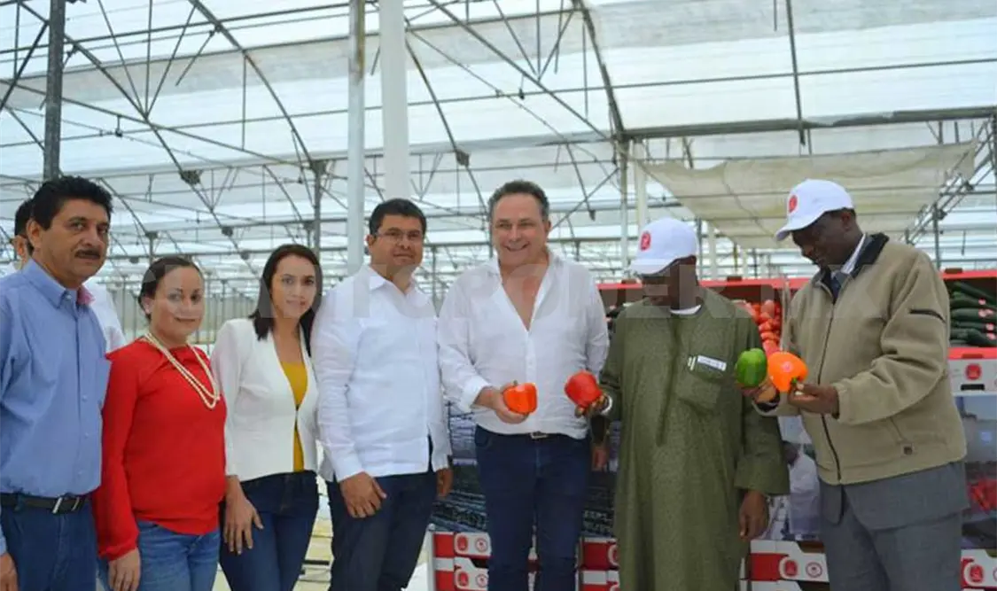 El exmandatario nigeriano constató el éxito en agricultura que ha tenido Pichucalco. CP