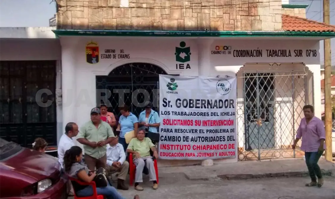 Los trabajadores del Icheja solicitan el apoyo del gobernador del estado. Rafael Victorio / CP