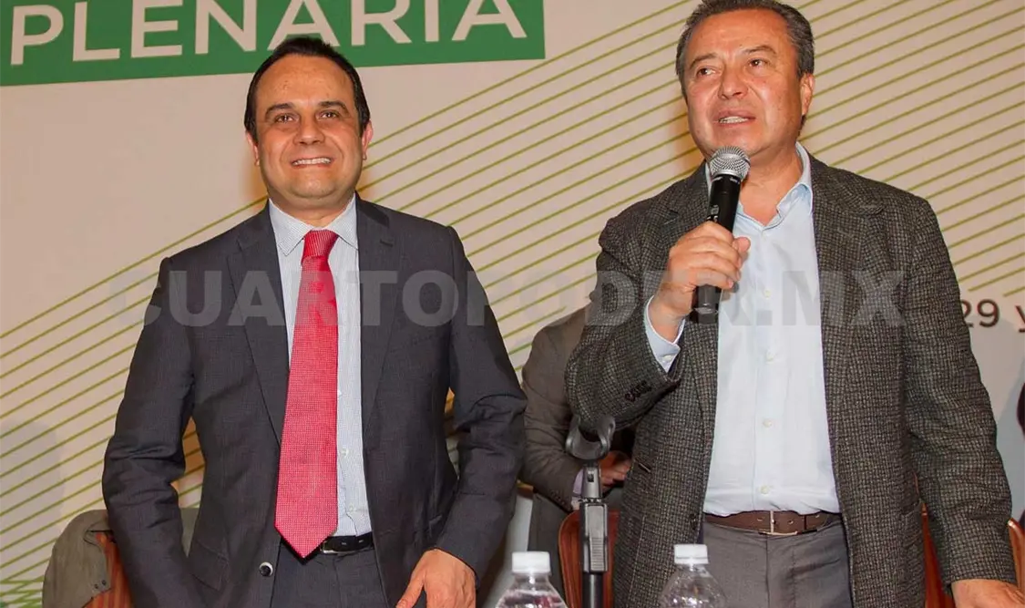 En compañía del comisionado Francisco Acuña Llamas, el líder priista, Camacho Quiroz dijo que los ejes generarán acciones concretas. Notimex