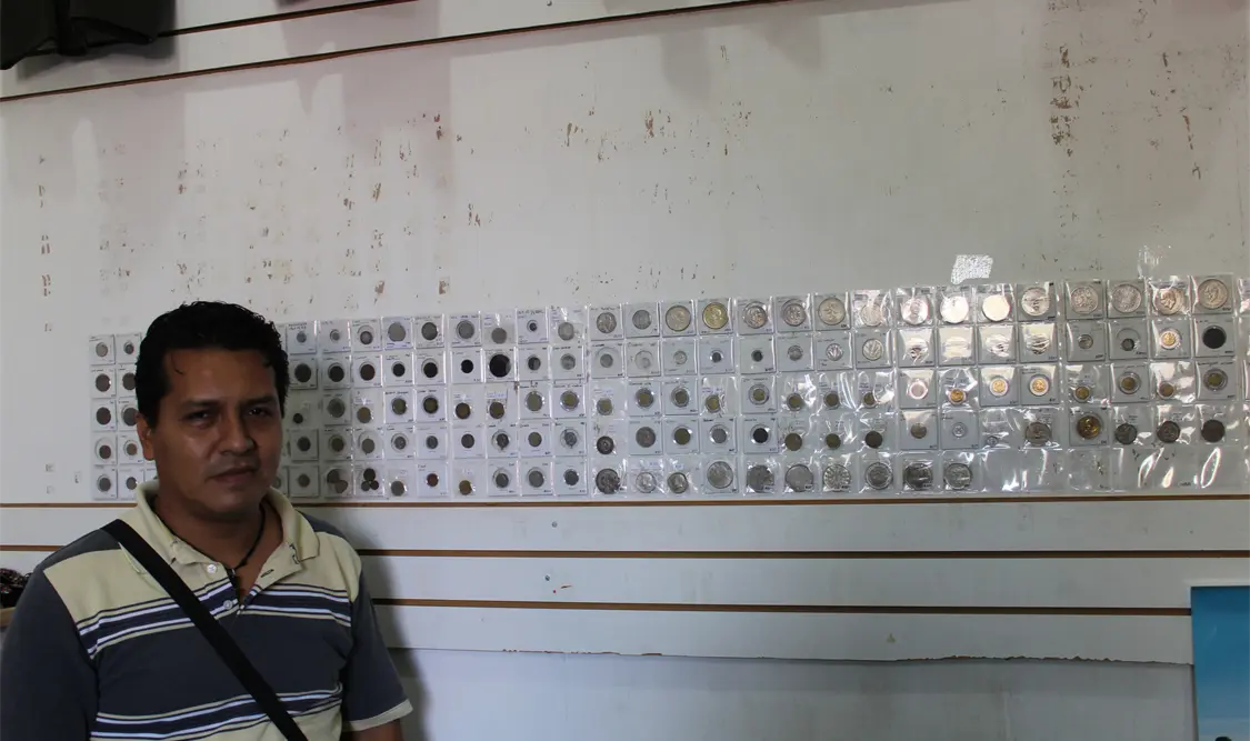 Coleccionista de monedas antiguas