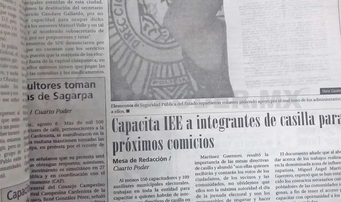 Siniestro pasado: Policías estatales piden cesar a Gándara Gallardo