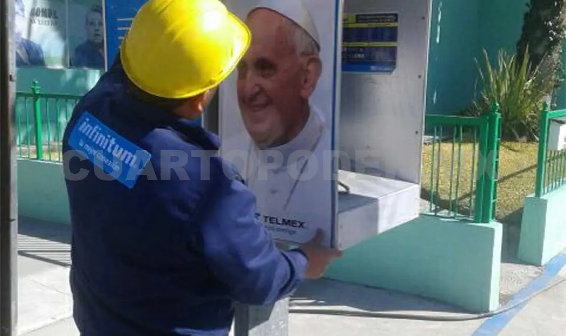 Despliegan infraestructura telefónica por visita papal