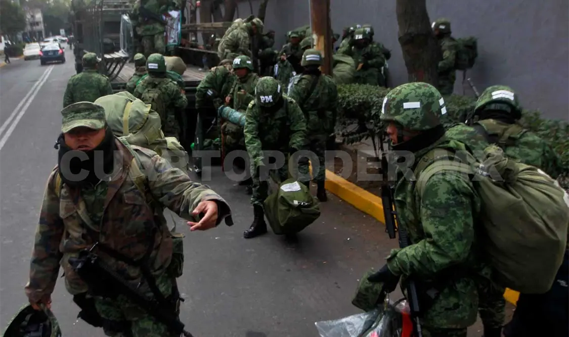 Militares resguardan Nunciatura Apostólica
