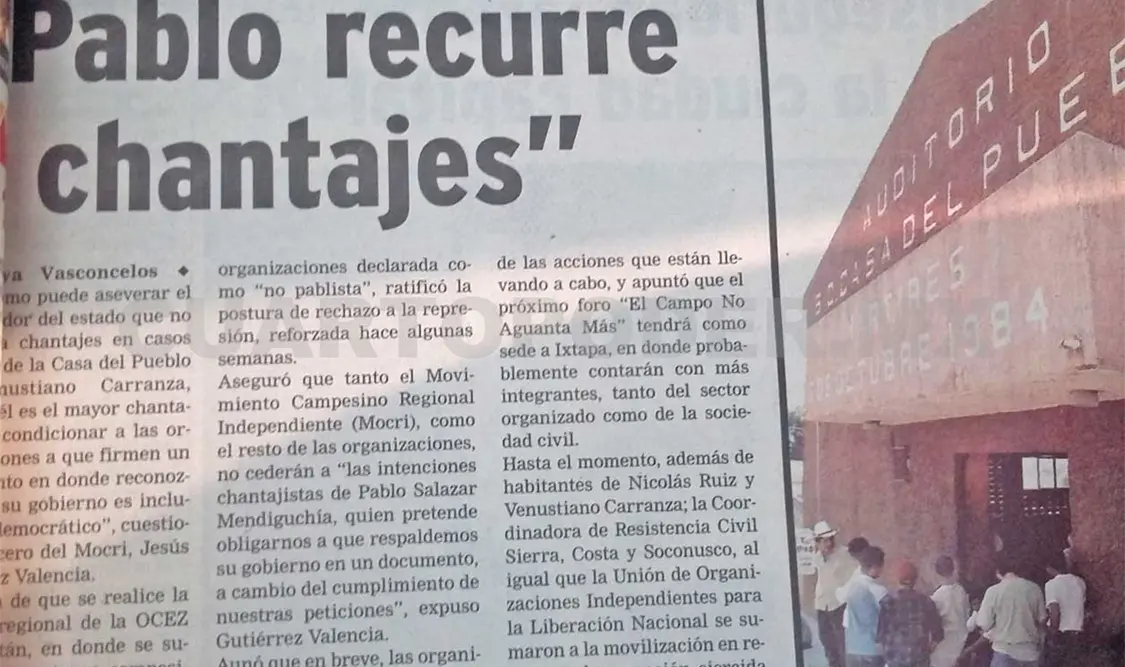 Siniestro pasado: Pablo recurre a chantajes