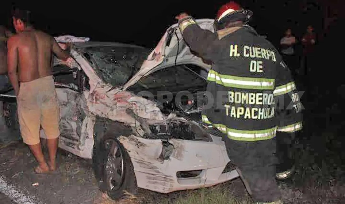 Choque: un bebé muerto y tres lesionados
