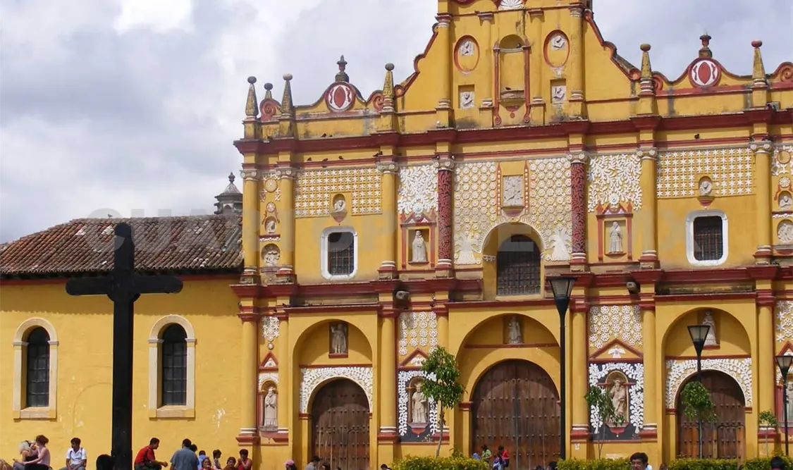Catedral de San Cristóbal Mártir, donde yace Samuel Ruiz. Cortesía