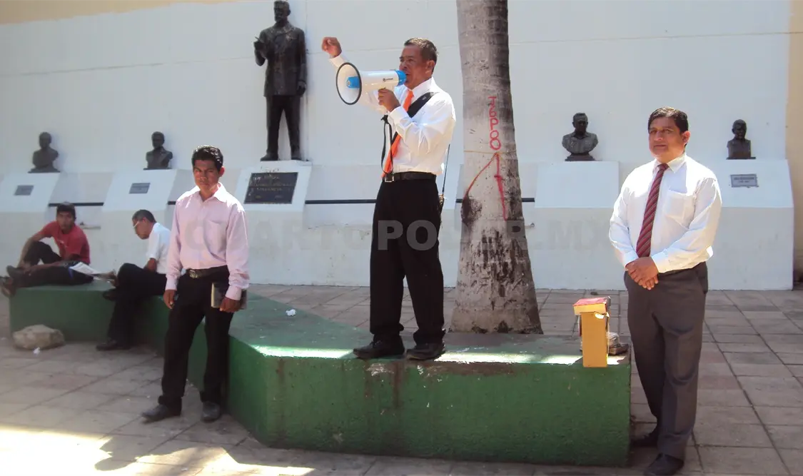 El acto de los evangélicos se llevó a cabo de manera pacífica. Carlos Burguete / CP