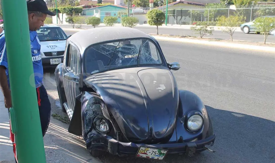 Perdió el control del volante