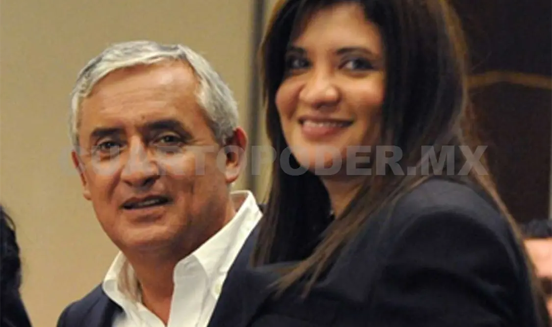 Otto Pérez Molina y Lissette Pérez Leal. Agencias