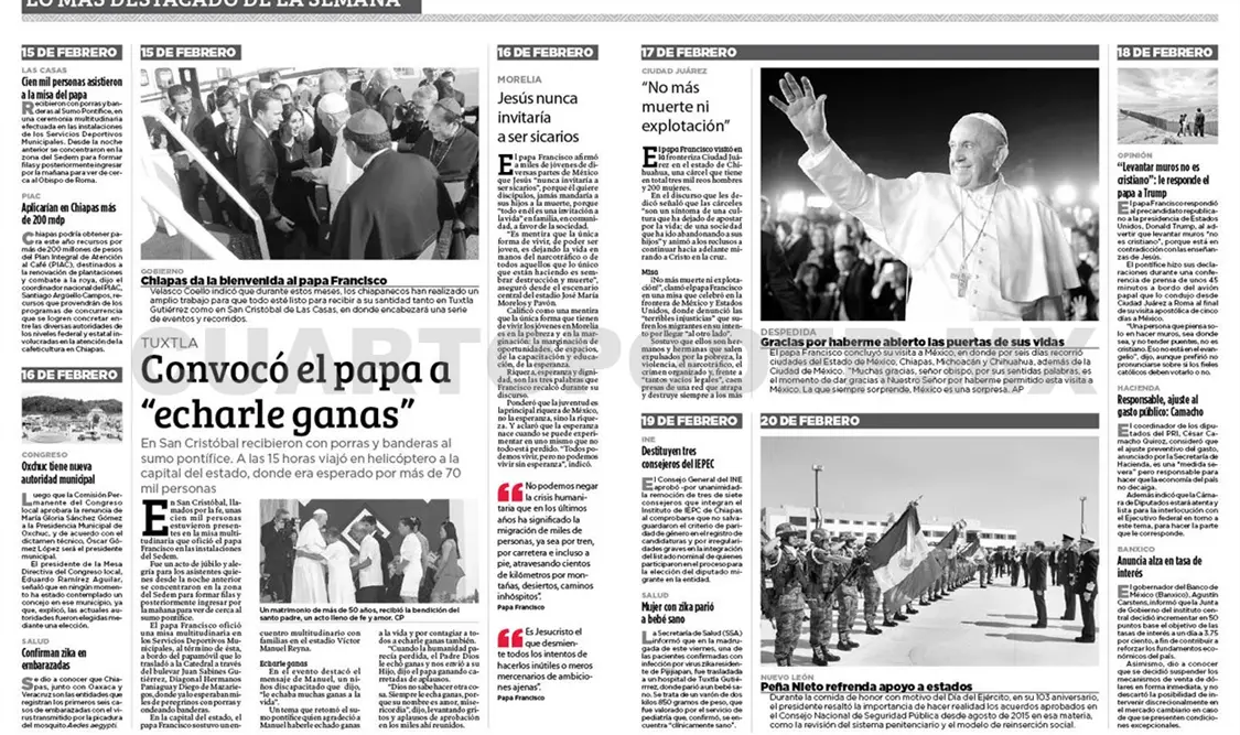LO MÁS DESTACADO DE LA SEMANA