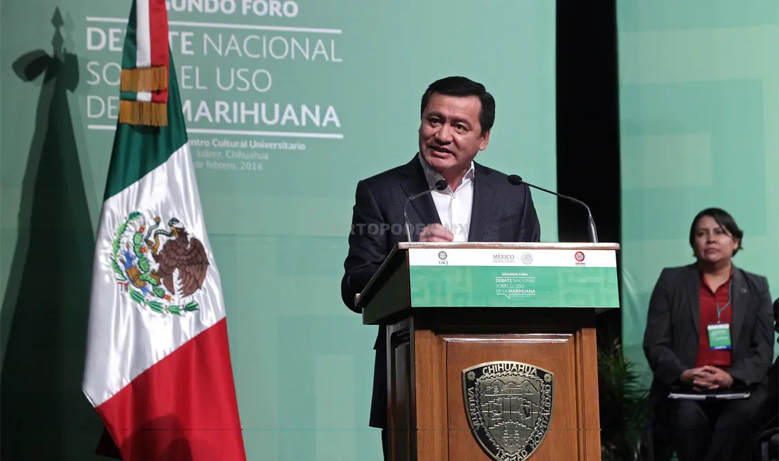 Osorio Chong en la inauguración del Segundo Foro del Debate Nacional sobre el Uso de la Mariguana.NTX