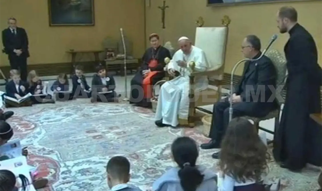 Piden niños a papa Francisco historia bíblica
