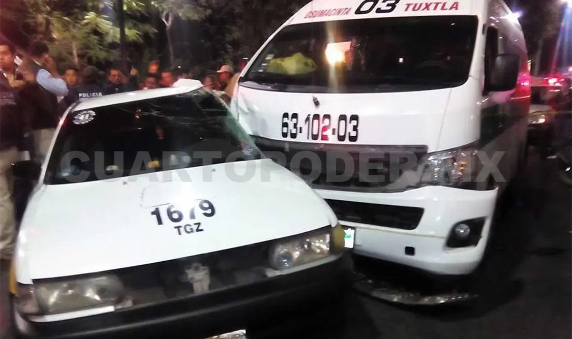 El accidente fue provocado por corte de circulación en el momento que las unidades se desplazaba sobre el mismo sentido.