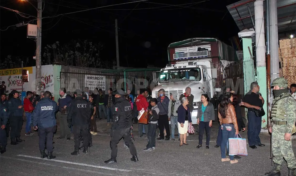 Enfrentamiento en la Central de Abastos