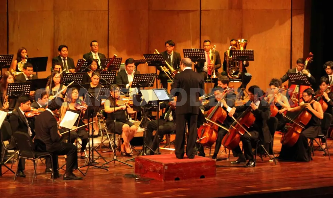 La Orquesta Sinfónica de Chiapas. Cortesía