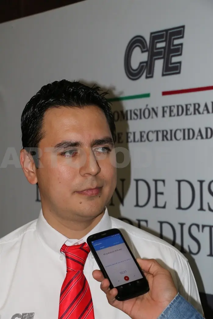 Paredes Aquino, superintendente de CFE zona de distribución Tuxtla Gutiérrez. Alejandro Aguilar / CP