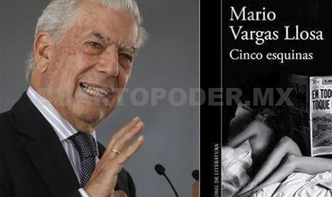Mario Vargas Llosa en la presentación de su novela Cinco esquinas. Cortesía
