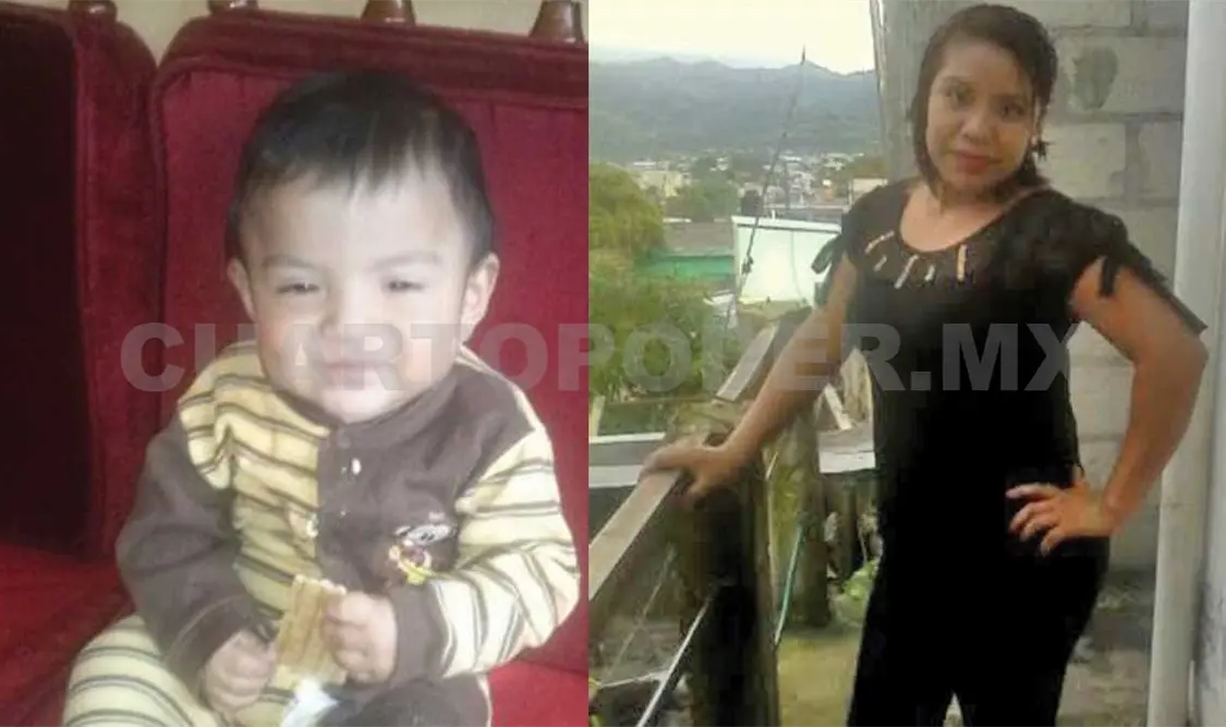 El pequeño Óscar Obed Guillén Albores fue secuestrado el jueves a las 7 de la mañana. / Angélica del Carmen Cruz Hernández, presunta raptora del menor. CP