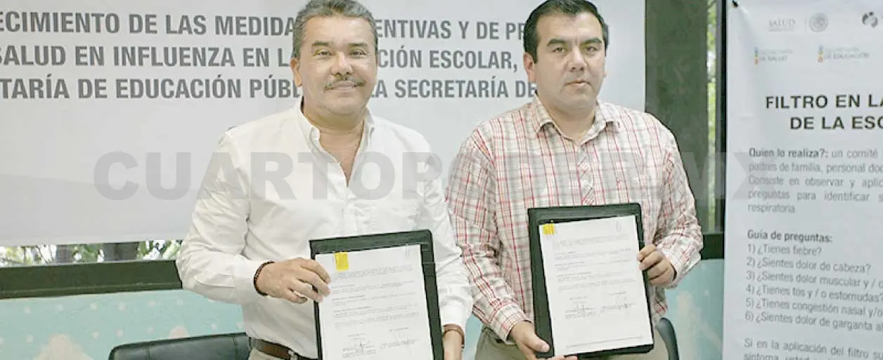 Reinstalan filtros escolares por influenza