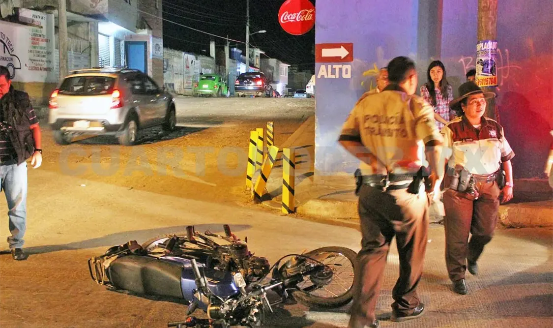 Ebrio provoca accidente vial