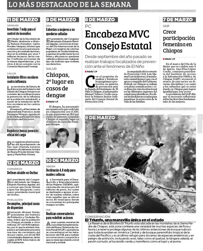 LO MÁS DESTACADO DE LA SEMANA