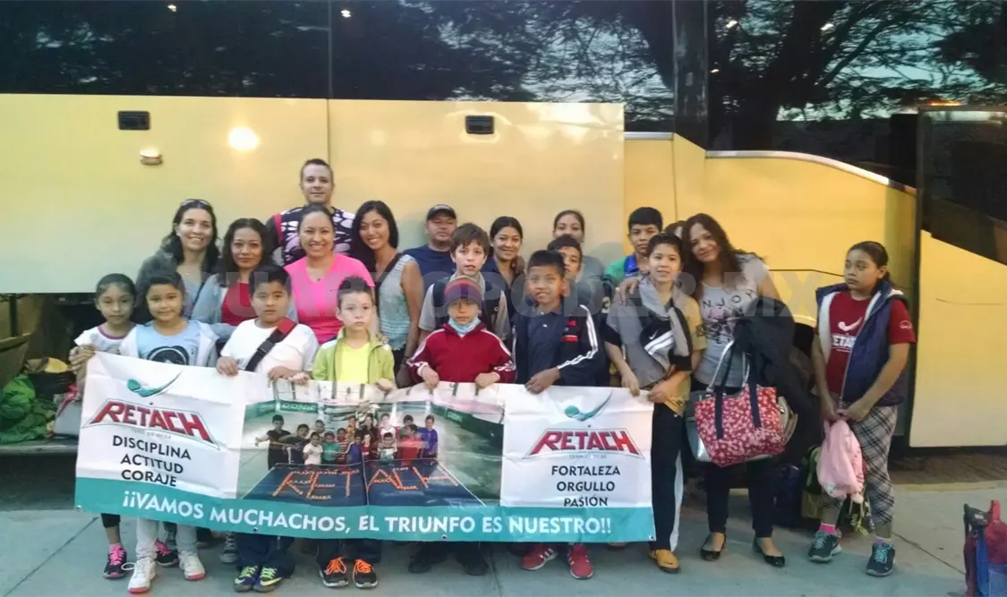 Integrantes del Club de Tenis de Mesa Retach de Tuxtla Gutiérrez que tomaron parte en la Liga Veracruzana. Cortesía