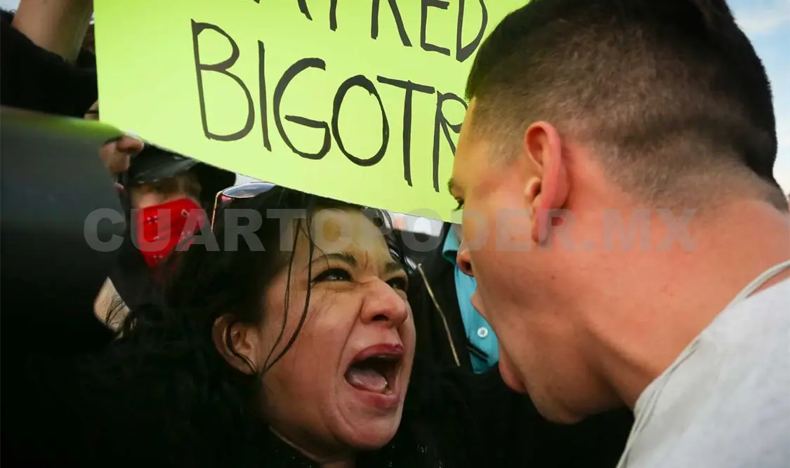 Bloquean acceso a evento de Trump