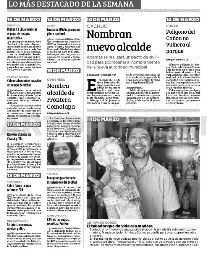 LO MÁS DESTACADO DE LA SEMANA