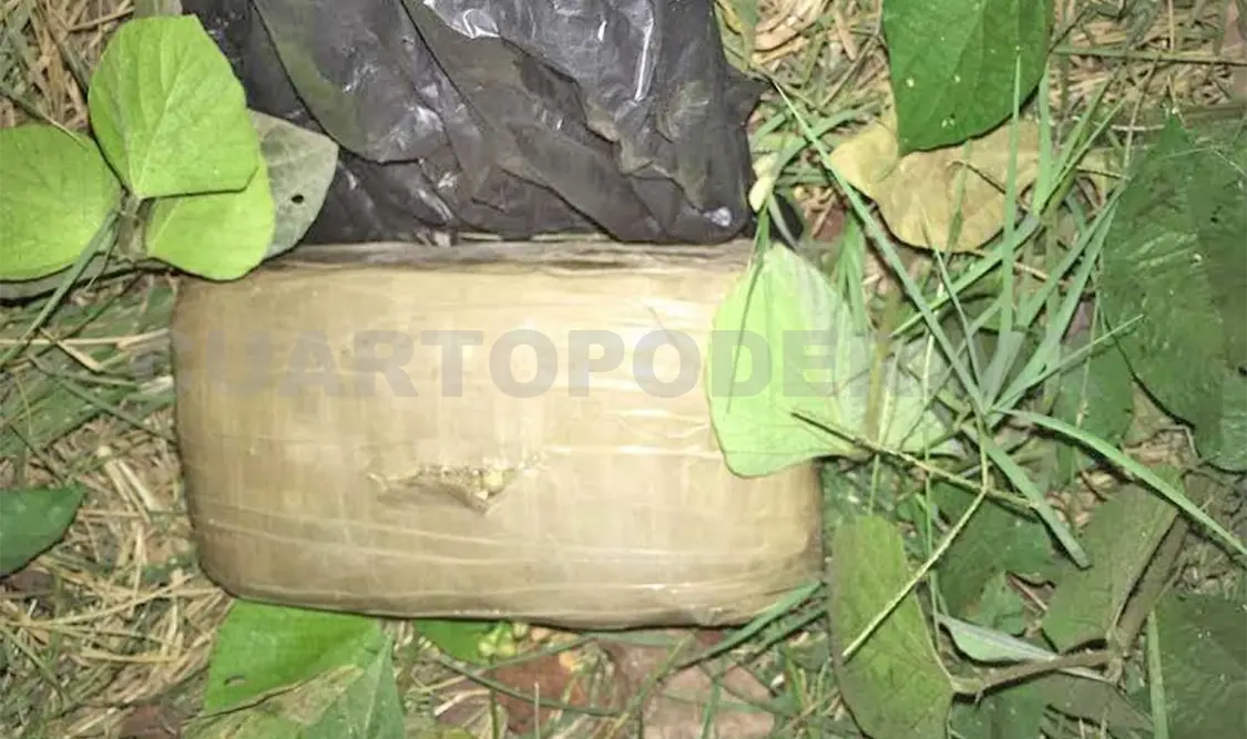 Aseguran un kilo de marihuana en la orilla del río Suchiate