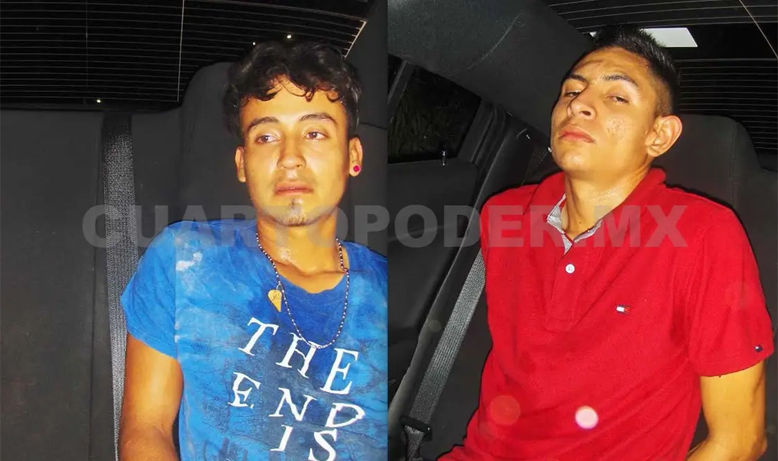 Ladrones detenidos en la colonia Paraíso